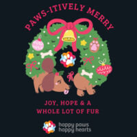 Paws-itively Merry Dog Wreath Women's Shirt - Christmas Limited Edition  Design