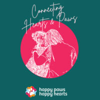Connecting Hearts & Paws T-Shirt - Women's Dark Design