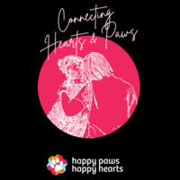 Connecting Hearts & Paws T-Shirt - Men's Dark Design