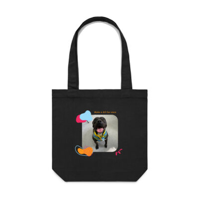 Make A Dif-fur-ence Dog - Tote Bag - Dark Thumbnail