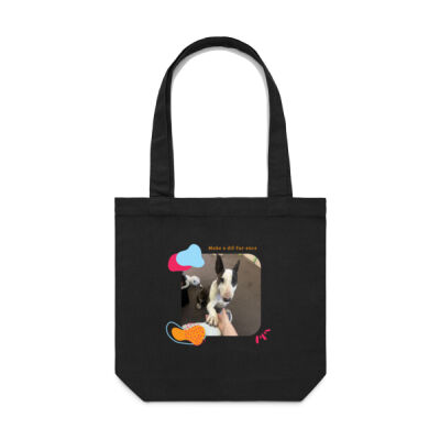 Make A Dif-fur-ence Paw & Hand - Tote Bag - Dark Thumbnail