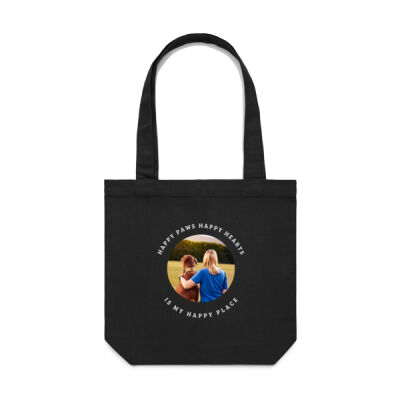 Happy Place Tote Bag - Dark Thumbnail