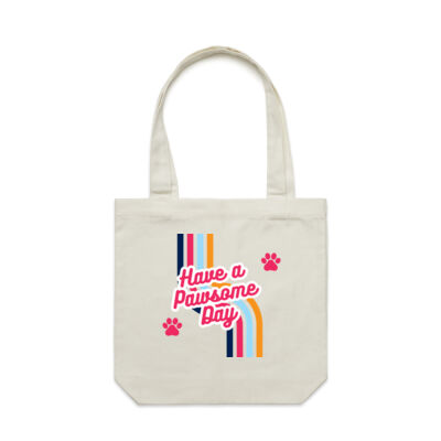 Paw-some Day Tote Bag - Light Thumbnail