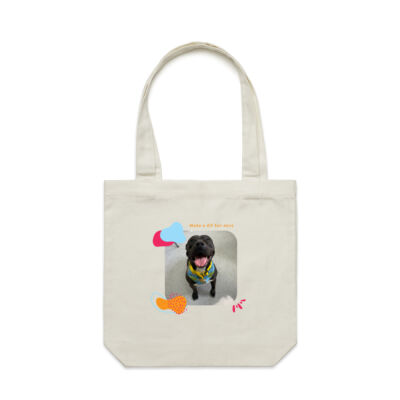 Make A Dif-fur-ence Dog - Tote Bag - Light Thumbnail