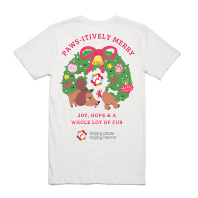 Paws-itively Merry Dog Wreath Men's Shirt - Christmas Limited Edition  Thumbnail
