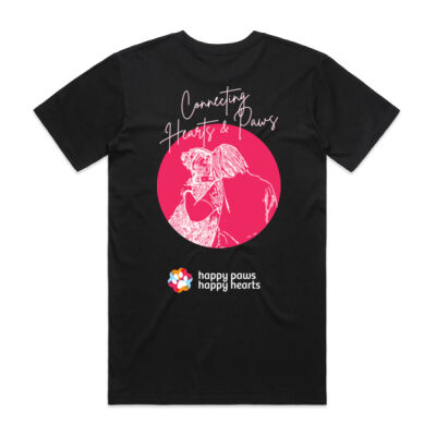 Connecting Hearts & Paws T-Shirt - Men's Dark Thumbnail